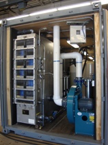 Stainless Steel Air Stripper Installed Inside Cargo Container